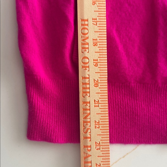 SMALL Charter Club 100% Cashmere Full Zip Hoodie Fierce Pink - Picture 8 of 8